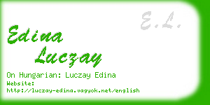 edina luczay business card